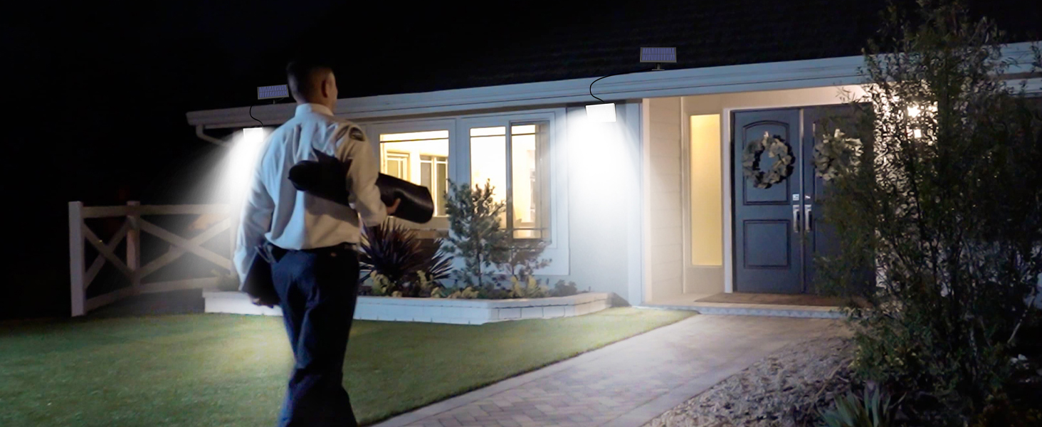 LOTMOS Solar-Aussenleuchte mit 342 LEDs und Bewegungsmelder – Detail 9