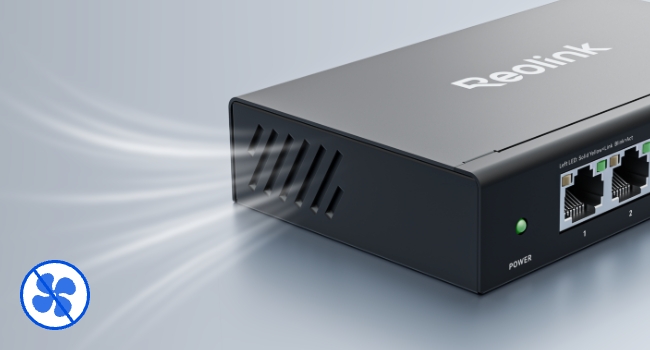 Reolink RLA-PS1E PoE-Switch mit 4+1 Ports – Detail 11