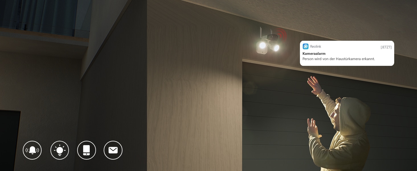 Reolink Duo Floodlight WiFi Überwachungskamera mit Flutlicht und 180° Sicht – Detail 5