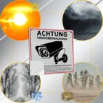 DADAPANGHU 4er-Set Warnschild Videoüberwachung DSGVO, Aluminium 15 x 15 cm – Bild 6