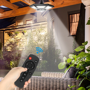 yowin Solar-Strahler mit 180 LEDs, 1000 lm laut Hersteller, Bewegungsmelder und Fernbedienung. – Detail 6