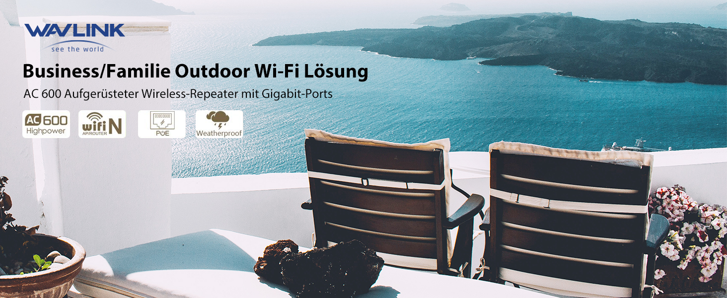 WAVLINK AC600 Outdoor-WLAN-Repeater WN570HA1 – Detail 1