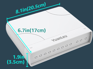 YuanLey 4-Port PoE-Switch Gigabit mit IP65-Gehäuse für Ausseneinsatz – Detail 5