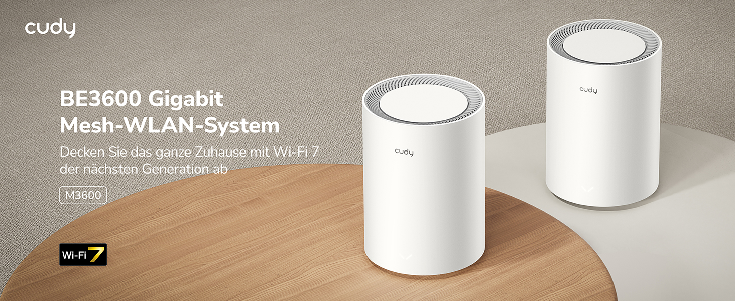 Cudy M3600 WLAN-7-Mesh-System – Detail 1