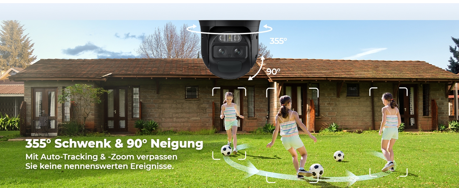 Reolink TrackMix Solar 4K Akku-Überwachungskamera mit Dual-Objektiv – Detail 5