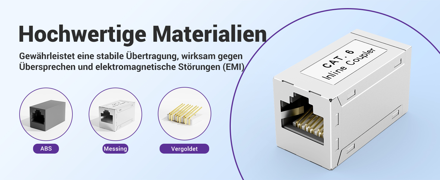 VCE RJ45 Kupplung Cat6, Produktdetails – Detail 3