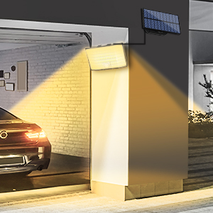 MinPea Solarlampe Warmweiss mit Bewegungsmelder und getrenntem Solarmodul – Detail 8