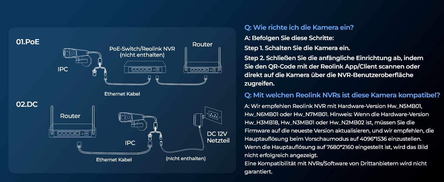 Reolink Duo 3 PoE 16MP Dual-Objektiv Kamera mit 180°-Panorama – Detail 3