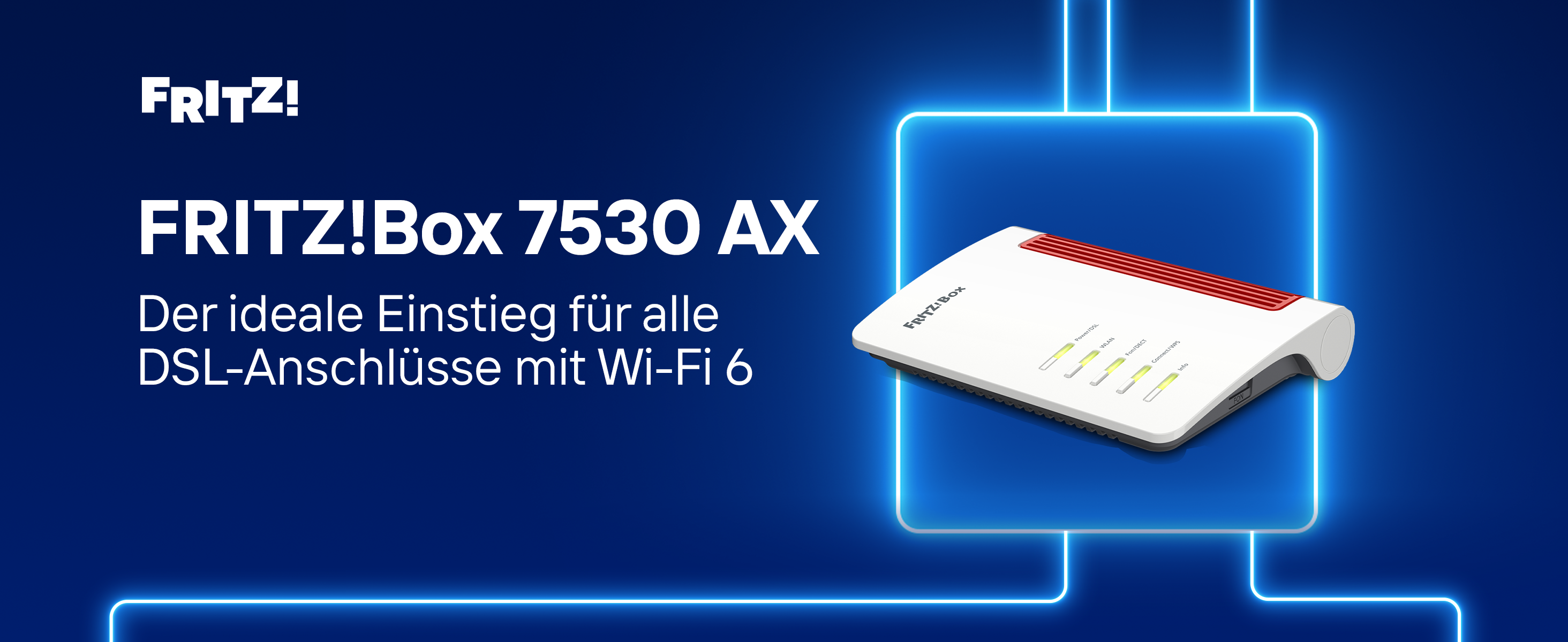 FRITZ!Box 7530 AX DSL-Router mit Wi-Fi 6 – Detail 1