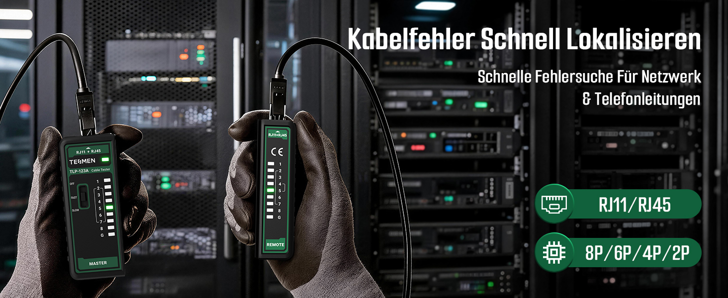 TESMEN TLP-123A Netzwerk-Kabeltester – Detail 3