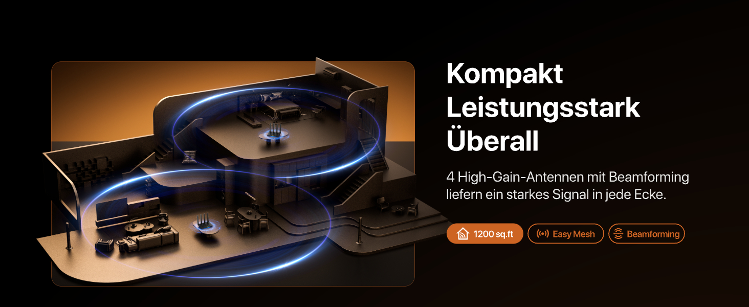 Tenda AX12 Pro Wi-Fi 6 Router mit klappbaren Antennen – Detail 5