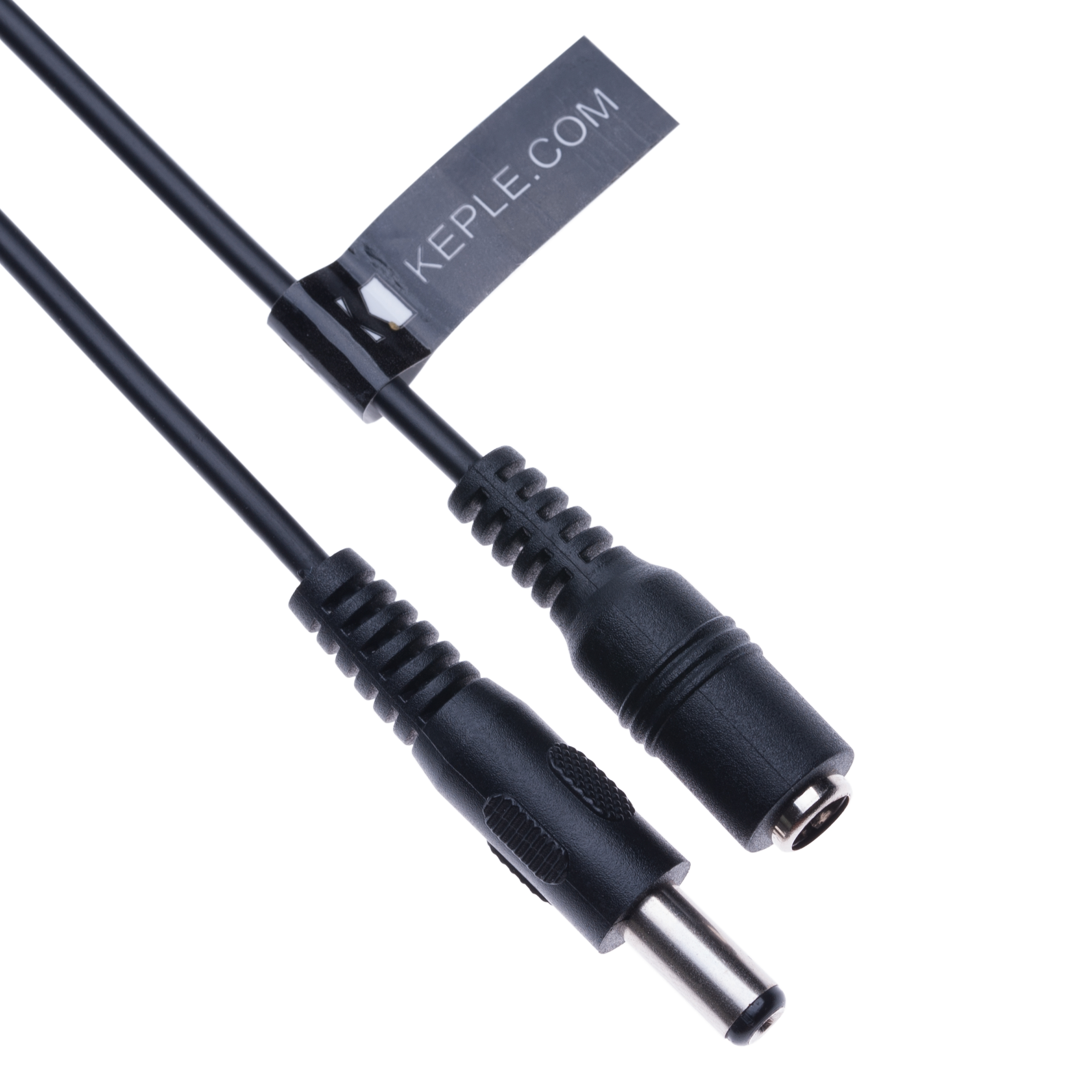 Keple DC-Verlängerungskabel 5,5 x 2,1 mm, schwarz – Detail 2