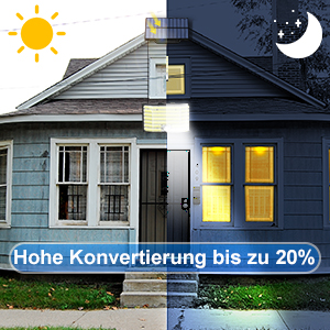 MinPea Solarlampe mit getrenntem Solarmodul und Bewegungsmelder – Detail 3