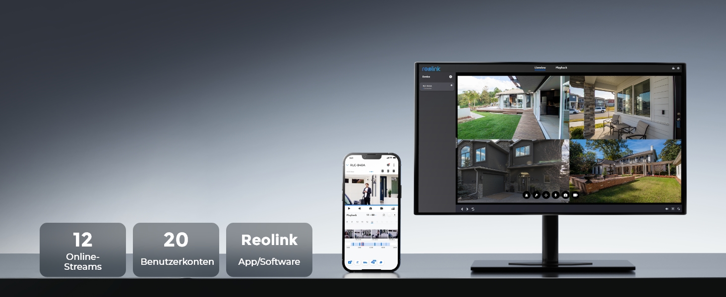 Reolink RLK8-800V4 4K PoE Dome Überwachungsset mit vier Kameras – Detail 3