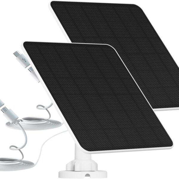 EverExceed 6W Solarpanel 5 V für Akku-Überwachungskameras, IP65, 2er-/3er-Pack – Bild 1