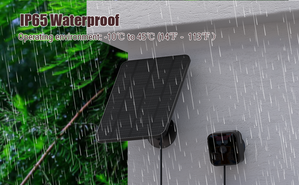 Rhorawill 4W Solarpanel für Blink Outdoor Kamera mit Wandhalterung – Detail 4