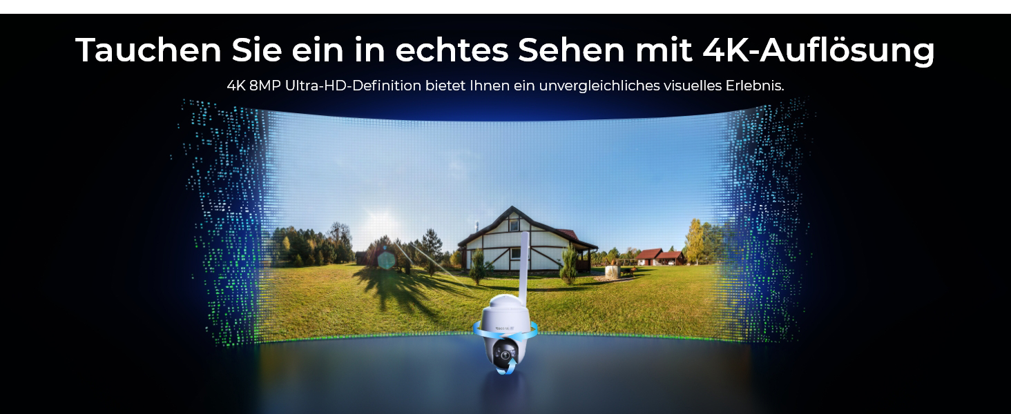 Reolink Go PT Ultra+Solar Panel 4G-Kamera mit Solarpanel, Weiss oder Grau – Detail 2