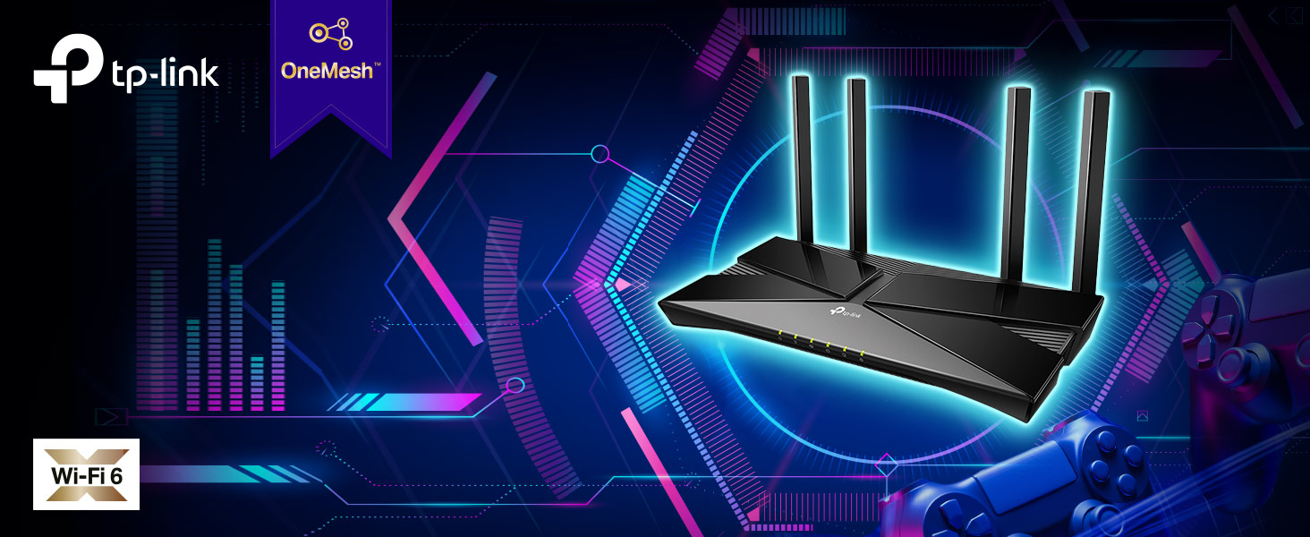 TP-Link Archer AX53 Wi-Fi 6 WLAN-Router mit vier Antennen – Detail 1