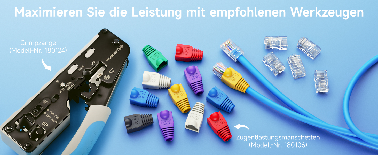 Cable Matters Cat 6 RJ45 Pass-Through-Stecker für Volldraht – Detail 5