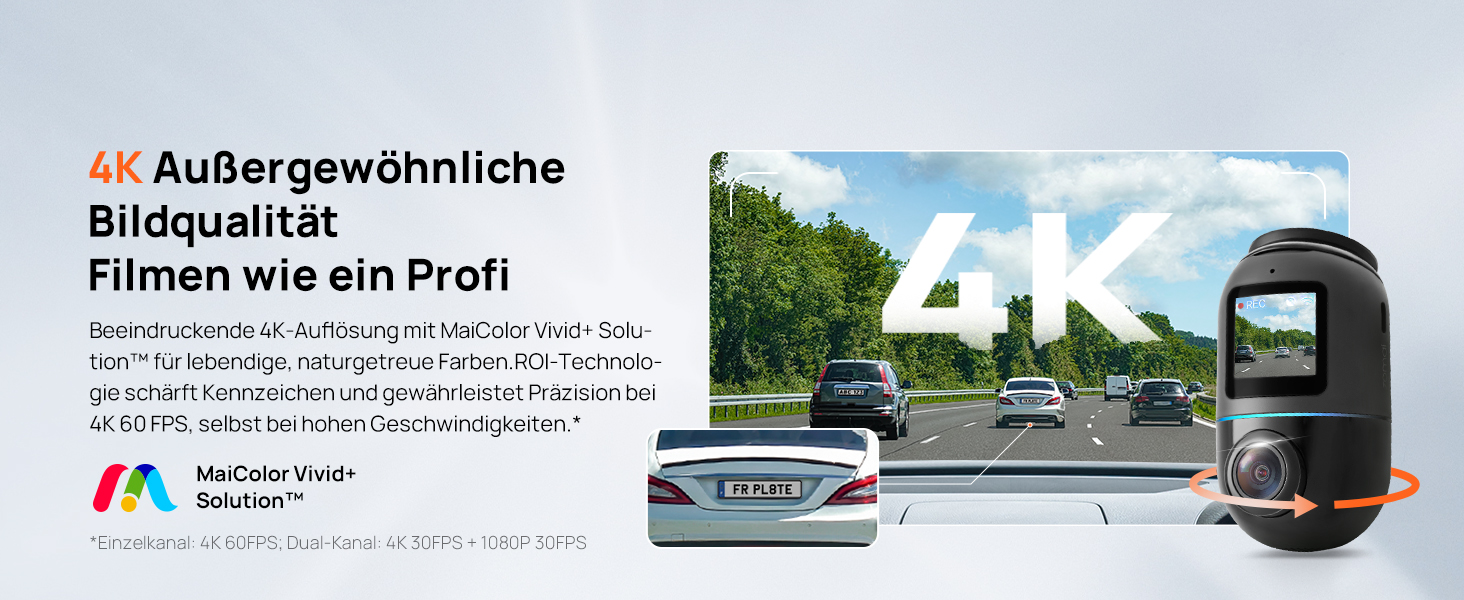 70mai 4K Omni X800 Dashcam – Detail 4