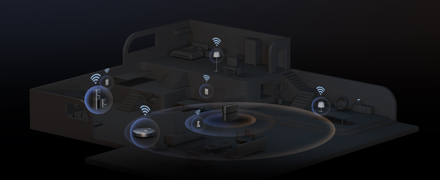 TP-Link Archer BE550 Wi-Fi 7 Router mit sechs internen Antennen – Detail 9