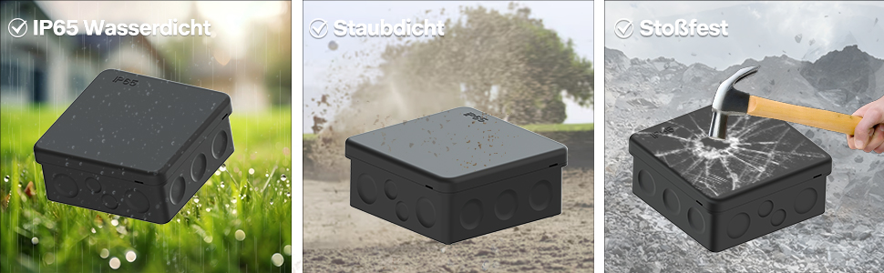 TEMOLink IP65 Abzweigdose 88 x 88 mm, 2 Stück – Detail 3
