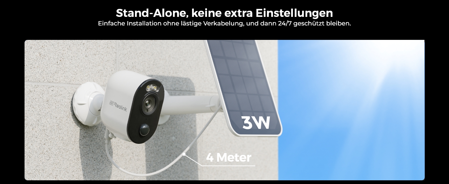 Reolink Argus 3 Ultra Akku-Überwachungskamera mit Solarpanel – Detail 6