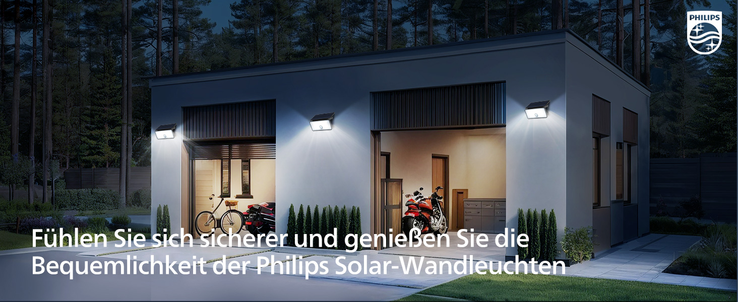 Philips Solarlampe mit 1000 lm und PIR-Bewegungsmelder – Detail 12