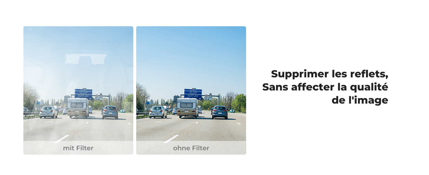 K&F Concept CPL-Polarisationsfilter für Vantrue-Dashcams – Detail 3