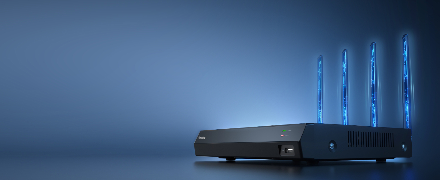 Reolink WLAN NVR RLN12W 12-Kanal mit integrierter 2 TB Festplatte – Detail 2