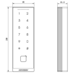 Hikvision DS-K1105EDKB Masszeichnung