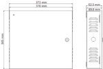 Hikvision DS-K3BC430LX-Power-Box Masszeichnung