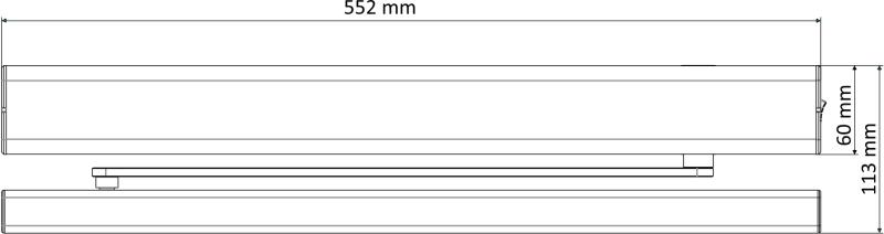 Hikvision DS-K3DW210X Masszeichnung