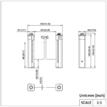 Hikvision DS-K6BC402TX Masszeichnung