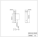 Hikvision DS-K6BC402X-RS Masszeichnung