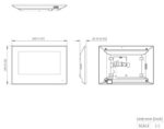 Hikvision DS-KH6320Y-WTE2 Abmessungen 200 x 140 x 23,6 mm