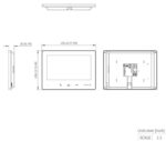 Hikvision DS-KH7300EY-WTE2 Abmessungen 190,2 x 138,2 x 20 mm