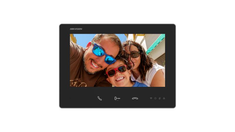 Hikvision DS-KH7300EY-WTE2 2-Draht HD Innenstation 7 Zoll Schwarz – Frontansicht Hikvision DS-KH7300EY-WTE2 2-Draht HD Innenstation 7 Zoll Schwarz – Frontansicht