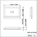 Hikvision DS-KH8380-WTE1 Abmessungen 178,4 x 126,4 x 21,8 mm