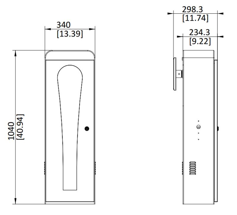 Hikvision DS-TMG320-B Masszeichnung