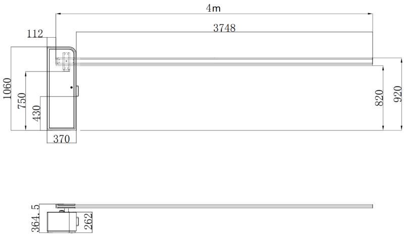 Hikvision DS-TMG420 Masszeichnung