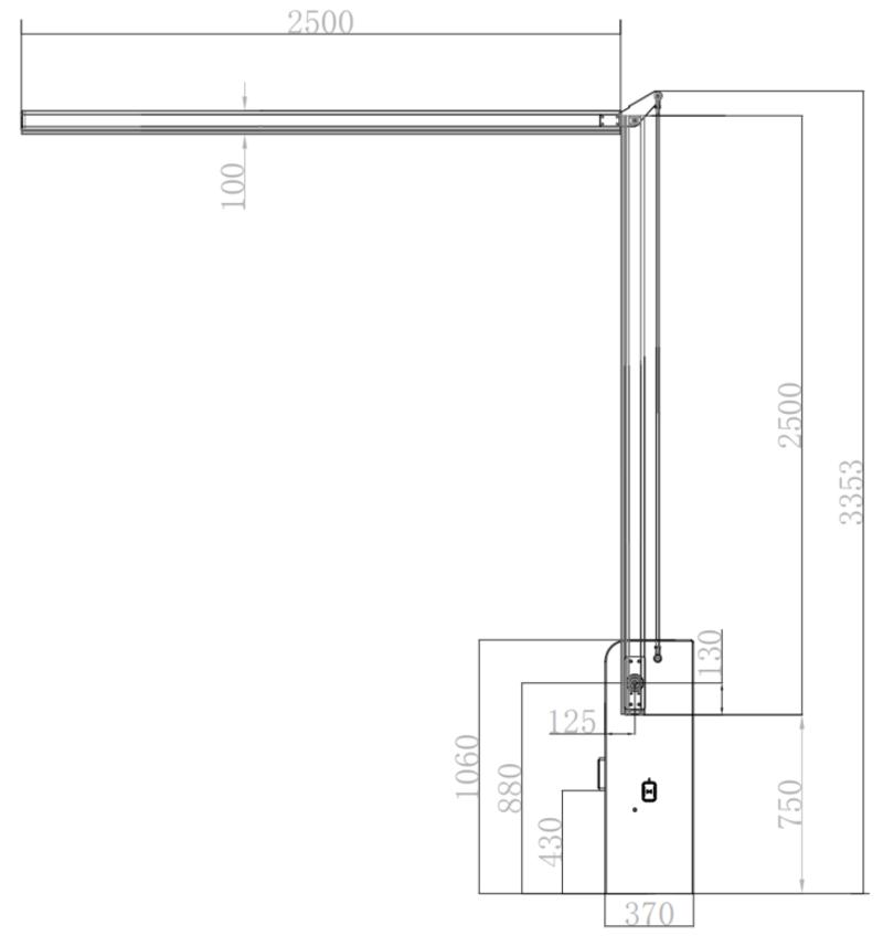 Hikvision DS-TMG421-B Masszeichnung