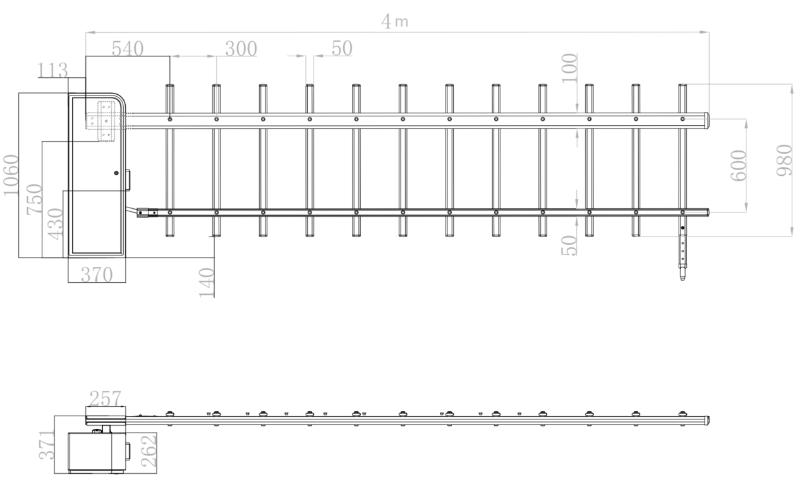 Hikvision DS-TMG423-B Masszeichnung