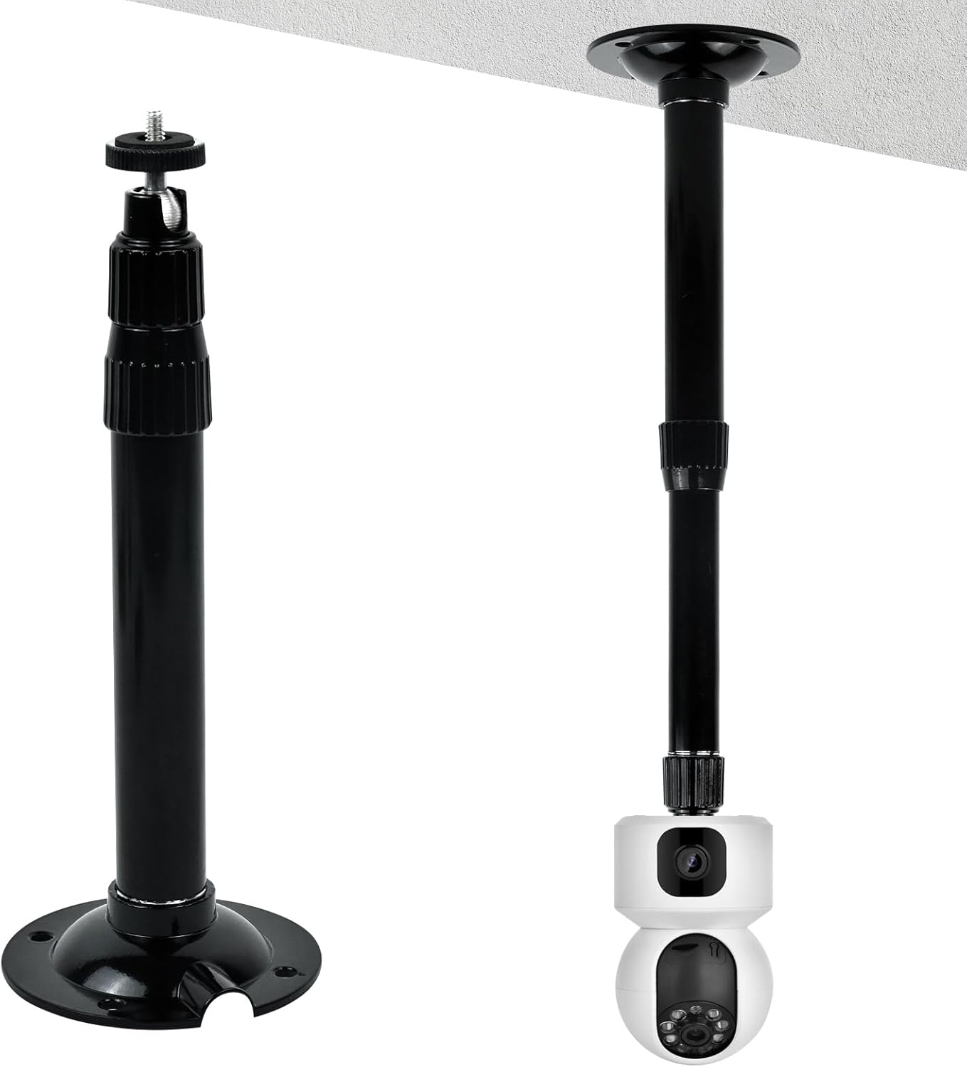 leyomgamz Teleskop-Halterung Bild 1 leyomgamz Ausziehbare CCTV-Wand- und Masthalterung, 20 bis 40 cm, Aluminium – Bild 1