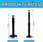 leyomgamz Ausziehbare CCTV-Wand- und Masthalterung, 20 bis 40 cm, Aluminium – Bild 2