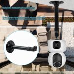 leyomgamz Ausziehbare CCTV-Wand- und Masthalterung, 20 bis 40 cm, Aluminium – Bild 3