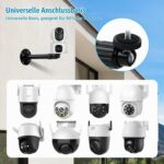 leyomgamz Ausziehbare CCTV-Wand- und Masthalterung, 20 bis 40 cm, Aluminium – Bild 5