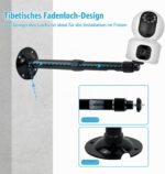 leyomgamz Ausziehbare CCTV-Wand- und Masthalterung, 20 bis 40 cm, Aluminium – Bild 6