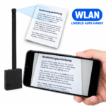 Mini-Kamera im Kompaktgehäuse erfasst Text auf Papier und zeigt ihn live auf dem Handy