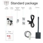 Lieferumfang: Kamera, Mikro-Ohrhörer, Batterien 337, USB-Kabel, Objektivabdeckungen